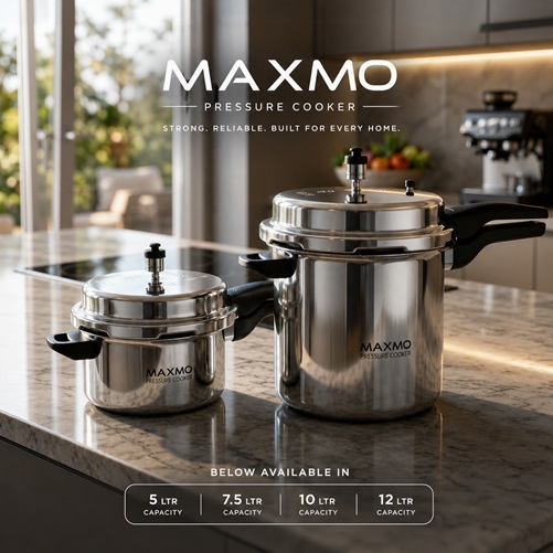 MAXMO PRESSURE COOKER 5L, 7.5L, 10L AND 12L